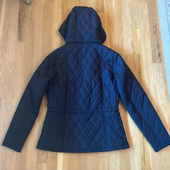 Barbour Black Quilted Jacket Winter Tartan Women’s Size 6 - Picture 11 of 14